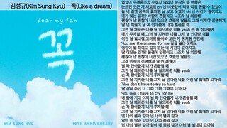 김성규(Kim Sung Kyu) - 꼭(Like a dream) (Dear my fan)