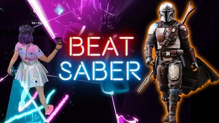 MANDALORIAN Theme in BEAT SABER [Mixed Reality] | Expert+