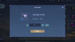 NEW! OPENING 100 STARLIGHT CHEST! SELENA VIRUS? NEW EVENT MOBILE LEGENDS!