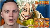 WHY?!  | Dr. Stone: New World S3 Ep 3 Reaction [First Contact]