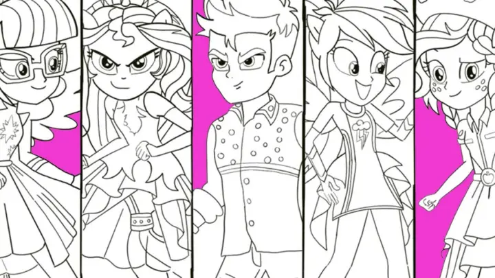 rarity as human coloring pages