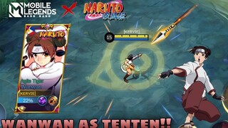 New MLBBxNARUTO Skin!!! Wanwan Agile tiger as Tenten!!