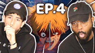 DENJI GOES BERSERK AGAINST LEECH DEVIL 😱🔥 | Chainsaw Man Episode 4 | REACTION!