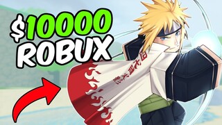 Spending $10,000 Robux on Naruto Roblox Games!