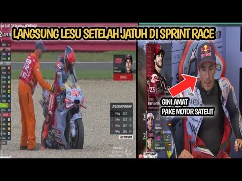 LANGSUNG LESU! MARC MARQUEZ LESU USAI JATUH DI SPRINT RACE MOTOGP INGGRIS 2024