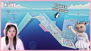 HURUF W DIJADIKAN TOWER, SUSAH BANGET BIKIN EMOSI ?!! [W TOWER ROBLOX INDONESIA]