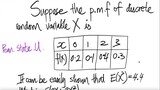 Penn. State U: Suppose the p.m.f of discrete random variable X is ...