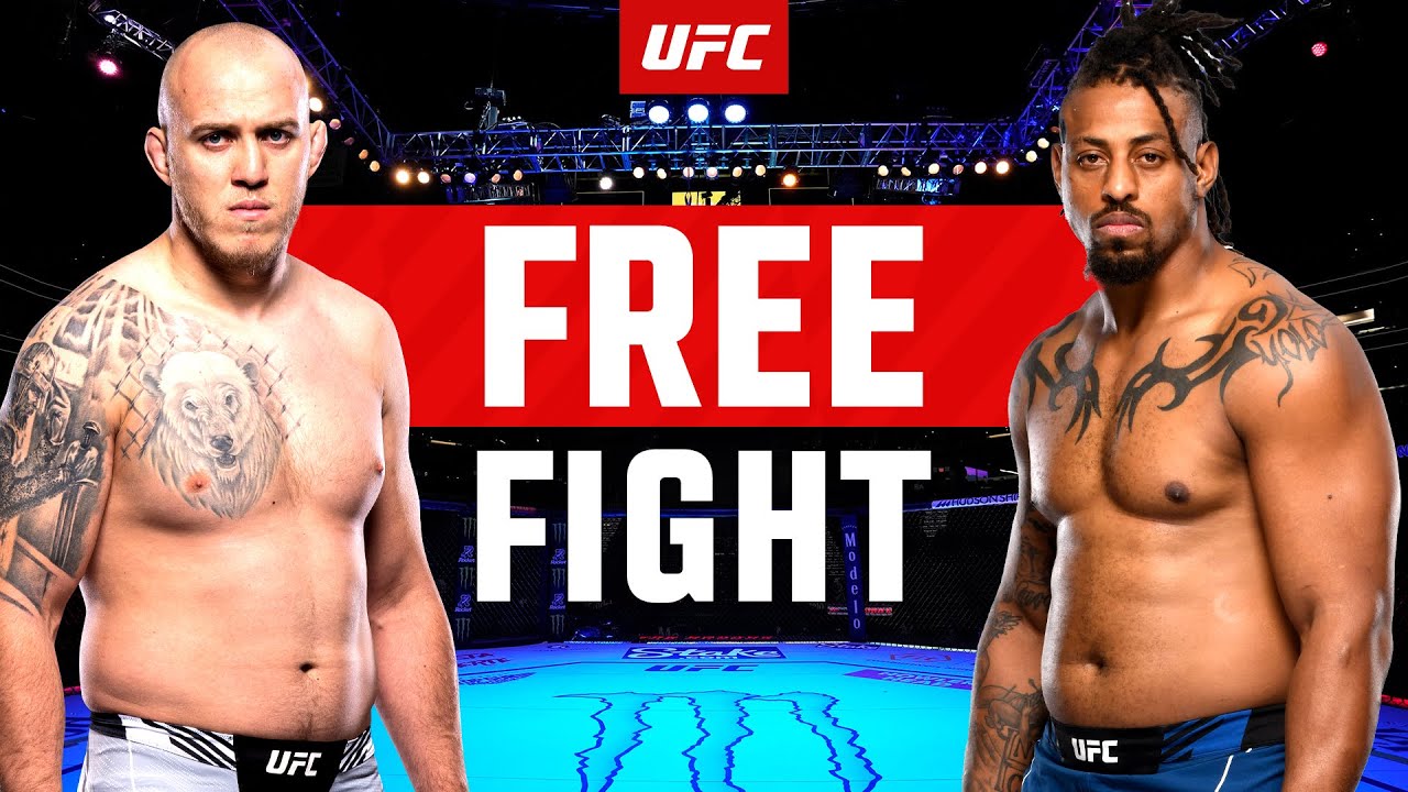 UFC free fight: Serghei Spivac mauls Greg Hardy in first-round TKO