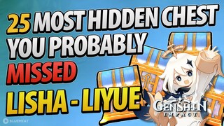 25 Most Unexpected Hidden Chest in Lisha Area of Liyue Genshin Impact