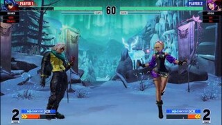 KOF15　チャンピオン　アテナ　黒ギャルアテナのテレポートコンボ