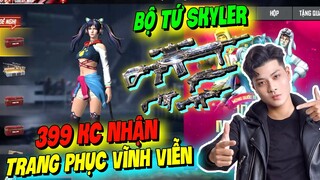 [Free Fire] Chỉ 399 Kim Cương Nhận Đồ Vĩnh Viễn Cực Chuất - Khô Máu Với Bộ Tứ Skyler | Lưu Trung TV