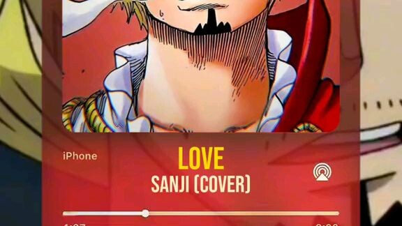 Sanji singing Love Ai cover