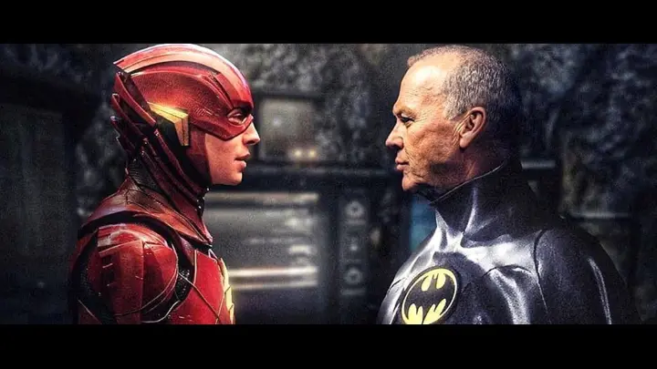The Flash Movie Trailer Michael Keaton Batman Scene and Evil Flash Easter Eggs