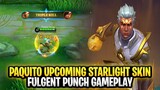 Paquito Upcoming New Starlight Skin "Fulgent Punch" Gameplay | Mobile Legends: Bang Bang