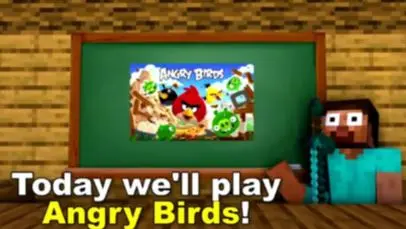 การ์ตูนมายคราฟ ตอน เมื่อเหล่ามายคราฟ เล่นเกมส์ Angy Bird จะสนุกขนาไหนไปดูกัน