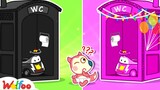 Baby Jenny, Which One Do You Like? - Pink vs Black Bathroom by Wolfoo | Wolfoo Family Official