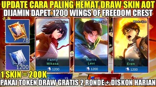 UPDATE CARA PALING HEMAT DAPATKAN SKIN MLBB X AOT EREN LEVI MIKASA! PAKAI TOKEN GRATIS 2 RONDE