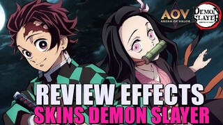 EFFECT NEW SKIN COLLAB ARENA OF VALOR X DEMON SLAYER | AOV: EFFECT NOVAS SKINS TANJIRO & NEZUKO