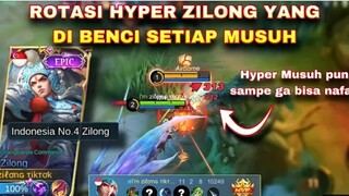 Cara Rotasi Hyper Zilong yg Di benci Musuh 😎