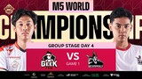 (FIL) M5 Group Stage Day 4 | GEEK vs DEVU | Game 1