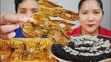 PINOY MERIENDA - CHAMPORADO + CRISPY BIYA (DRIED FISH) | MUKBANG PHILIPPINES