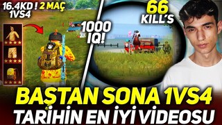 66 KİLL's DİYORUM! 1vs4'LERE DOYACAĞINIZ, KANALIMIN EN TATLI 2 MAÇI! / PUBG MOBİLE RANKED GAMEPLAY