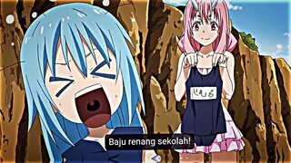 Rimuru memakai baju renang sekolah😂