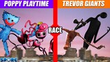 Poppy Playtime vs Trevor Giants Race | SPORE