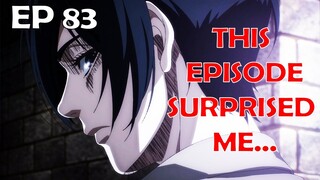 THIS EPISODE IS FAR SUPERIOR THAN THE MANGA... Attack on Titan The Final Season Part 2 Ep 83 "Pride"