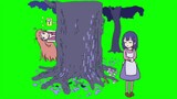 Weekly anime Greenscreen #8 ( Yuuri, Chito, Papika & Cocona )