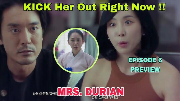 Durian's Affair Episode 6 PREVIEW | Eun Sung Kicks Durian Out | Park Joo Mi, Yoo Jung Hoo