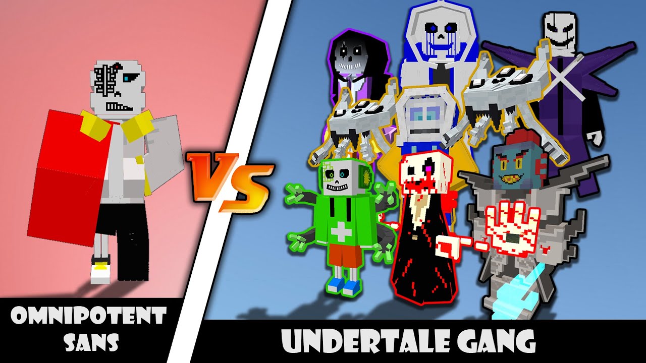 Dust Sans (H2V) vs. AU Undertale Gang  Minecraft (THIS IS THE BEST) 