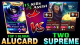 KING of LIFESTEAL Totally Recover From A Bad Start! Top 1 Global Alucard vs. Two Supreme in Rank!