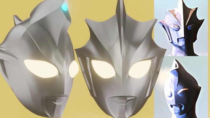 [Mô hình mũ bảo hiểm] Mô hình mũ bảo hiểm của hai chiến binh Ultraman vô danh là đồng đội của Tiga 3