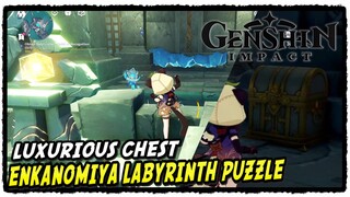 Enkanomiya Labyrinth Puzzle Guide Genshin Impact 2.4 Luxurious Chest Location