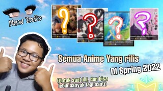 Semua anime yang akan rilis di Spring 2022 untuk saat ini