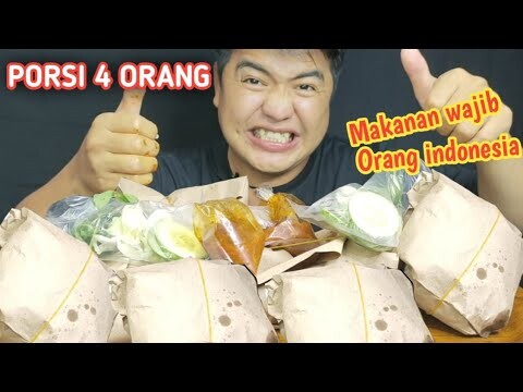 MUKBANG 4 PORSI PECEL LELE,AYAM,BEBEK DAN BEBEK RICA-RICA PLUS MINUM SATU LITER