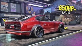 Need for Speed Heat Gameplay - 650HP+ NISSAN FAIRLADY 240ZG LIBERTY WALK Customization | Max Build