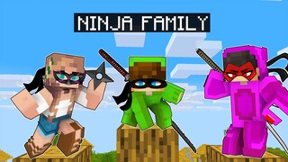 Adopted By a NINJA FAMILY in Minecraft!