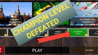 Defeating Champion Level in Checkers  : Requested by John Blackwell (English languange)