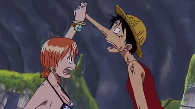 Luffy: Terkadang bertingkah genit berhasil, dan terkadang tinju menimpamu.