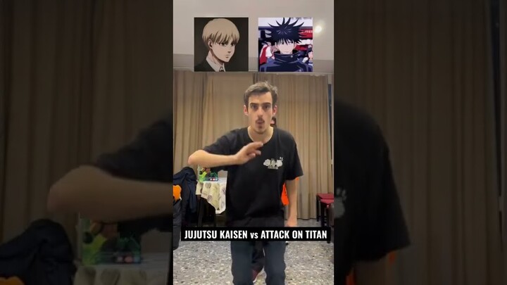 JUJUTSU KAISEN vs ATTACK ON TITAN 🤩 #anime #otaku #attackontitan #jujutsukaisen
