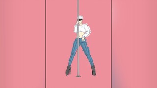Have a snack 💝  reference:  jujutsukaisen gojousatoru Gojo animation fanart animeart pole poledancing Gojosensei