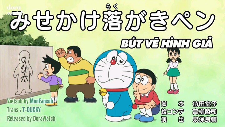 Doraemon : Con ma hẹn giờ - Bút vẽ hình giả