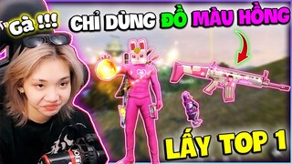 Thử Thách Chỉ Dùng “ ĐỒ MÀU HỒNG “ Lấy Top 1 Cực TẤU HÀI !!!