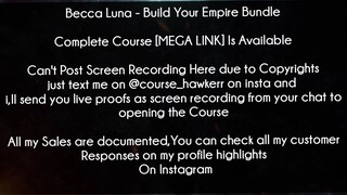 Becca Luna Course Build Your Empire Bundle Download