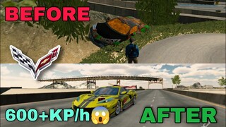 funny🤣rebuilding abandoned Chevrolet Corvette c8 car parking multiplayer roleplay new update 2022