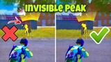 New Invisible Peak Trick  ✅❌| PUBG MOBILE / BGMI (Tips and Tricks) / Guide Tutorial