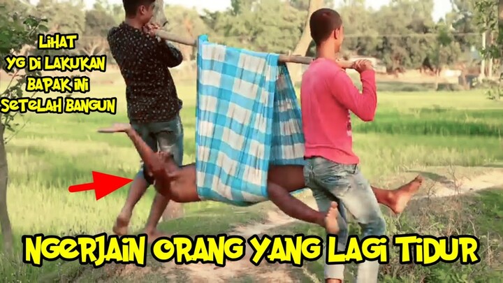 Ngerjain orang yang lagi tidur setelah bangun lihat apa yang terjadi,ekstrim the series,funny videos