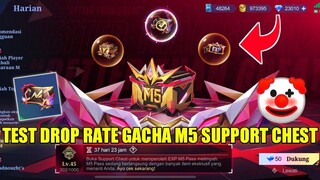 TEST DROP RATE GACHA EVENT M5 SUPPORT CHEST MOBILE LEGENDS! DAPET M5 PASS MURAH?